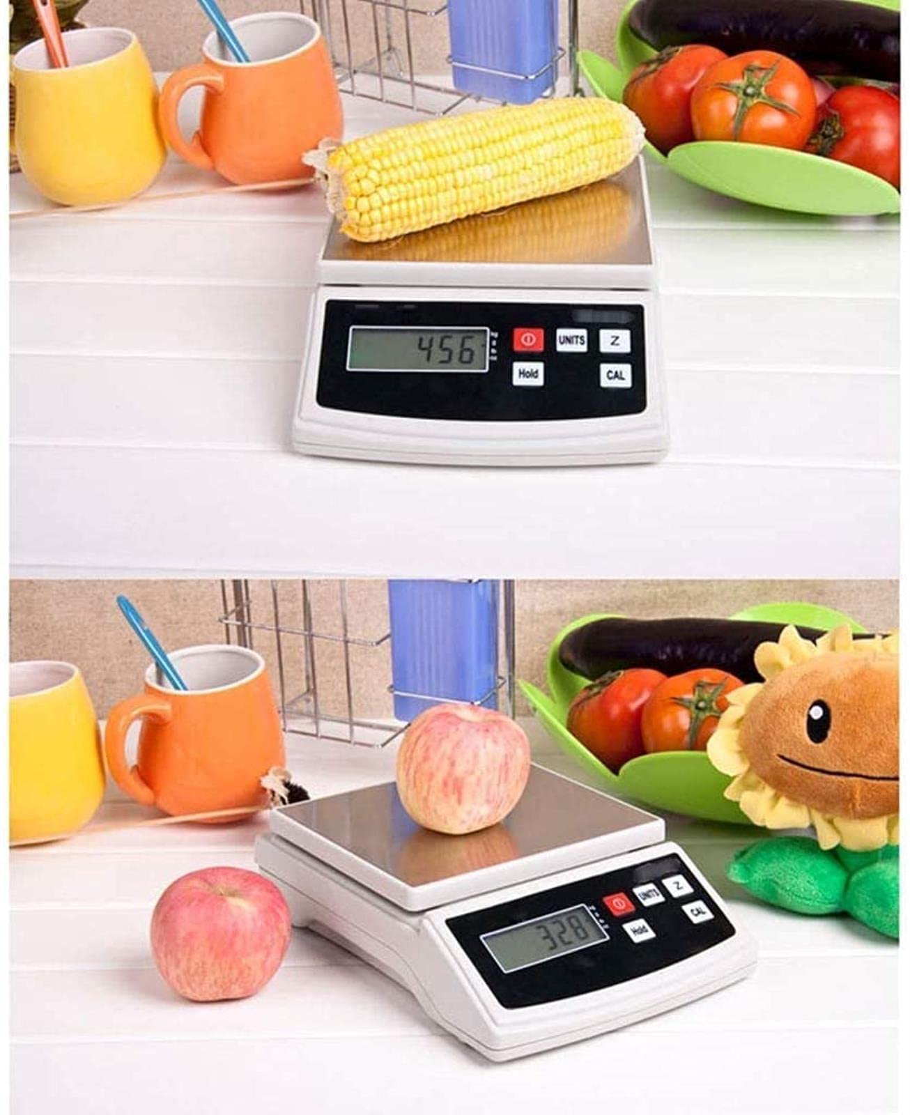 Balance de cuisine électronique multifonction - Balance de cuisine numérique - Balance expérimentale pour la cuisine à la maison, la pâtisserie, les fruits - Balance multifonction