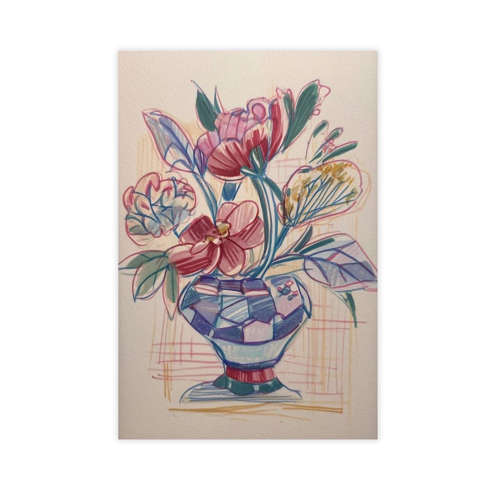 Toile géométrique haut de gamme de format 40,6 x 61 cm - 8