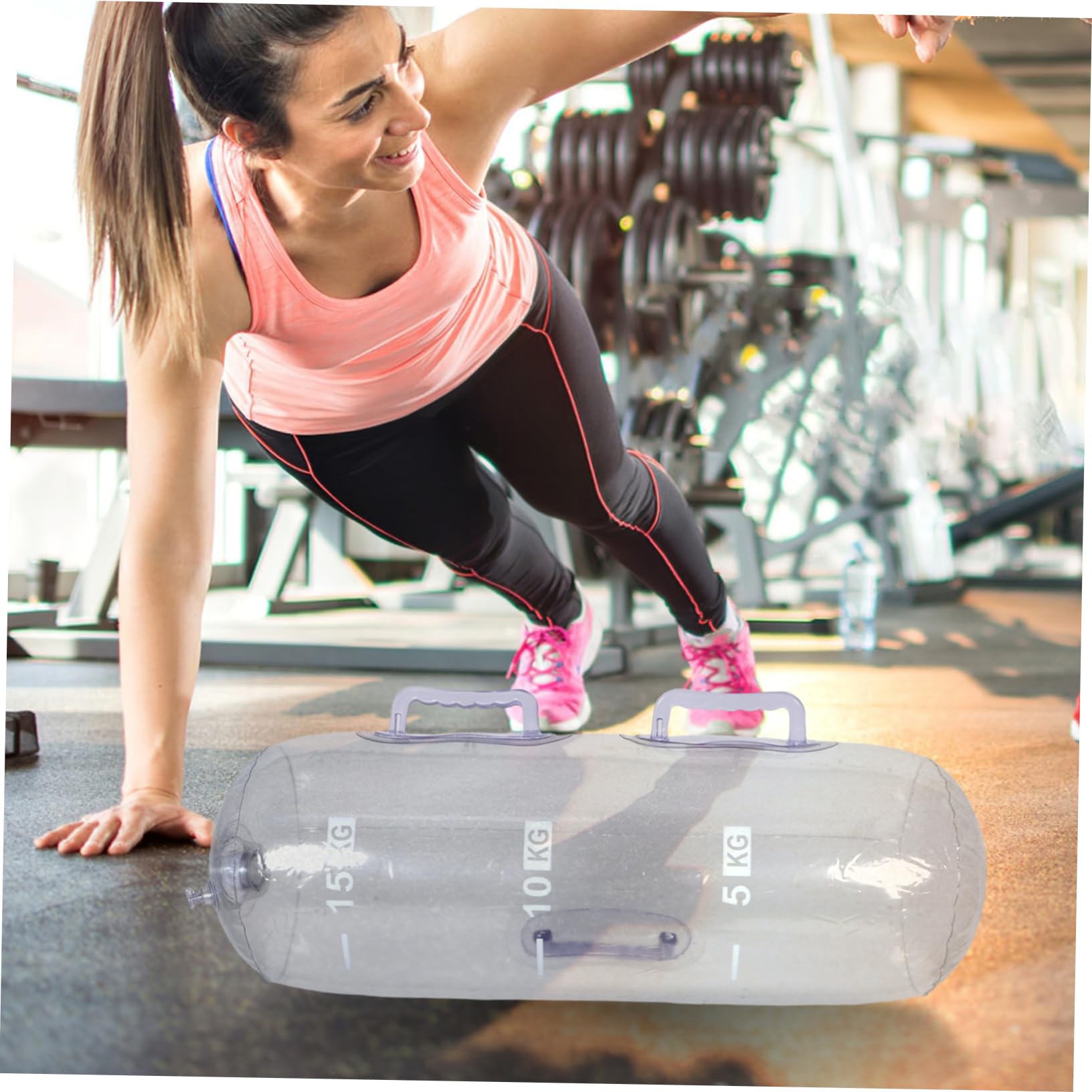 UPKOCH Bolsa de Pesas de Agua Ajustable para Fitness en Casa Material PVC Portátil para Entrenamiento de Fuerza y Ejercicios de Brazo en Gimnasio Doméstico