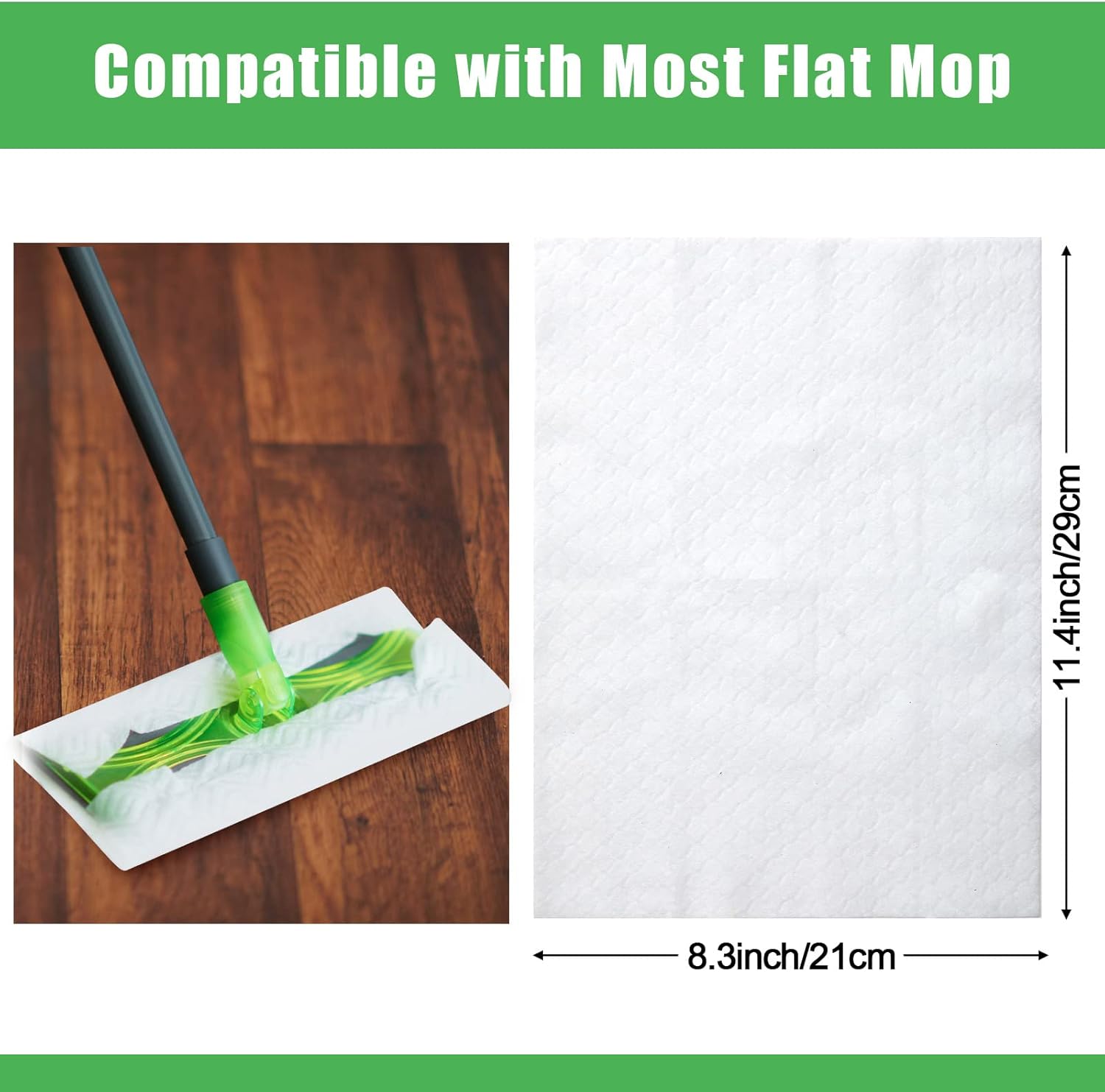 Zubebe 600 Pcs Sweeper Dry Mop Refills Disposable Mop Pad Refills, Floor Wipes Dry Sweeping Cloths Dry Duster Cloths for Floor Cleaning and Mopping
