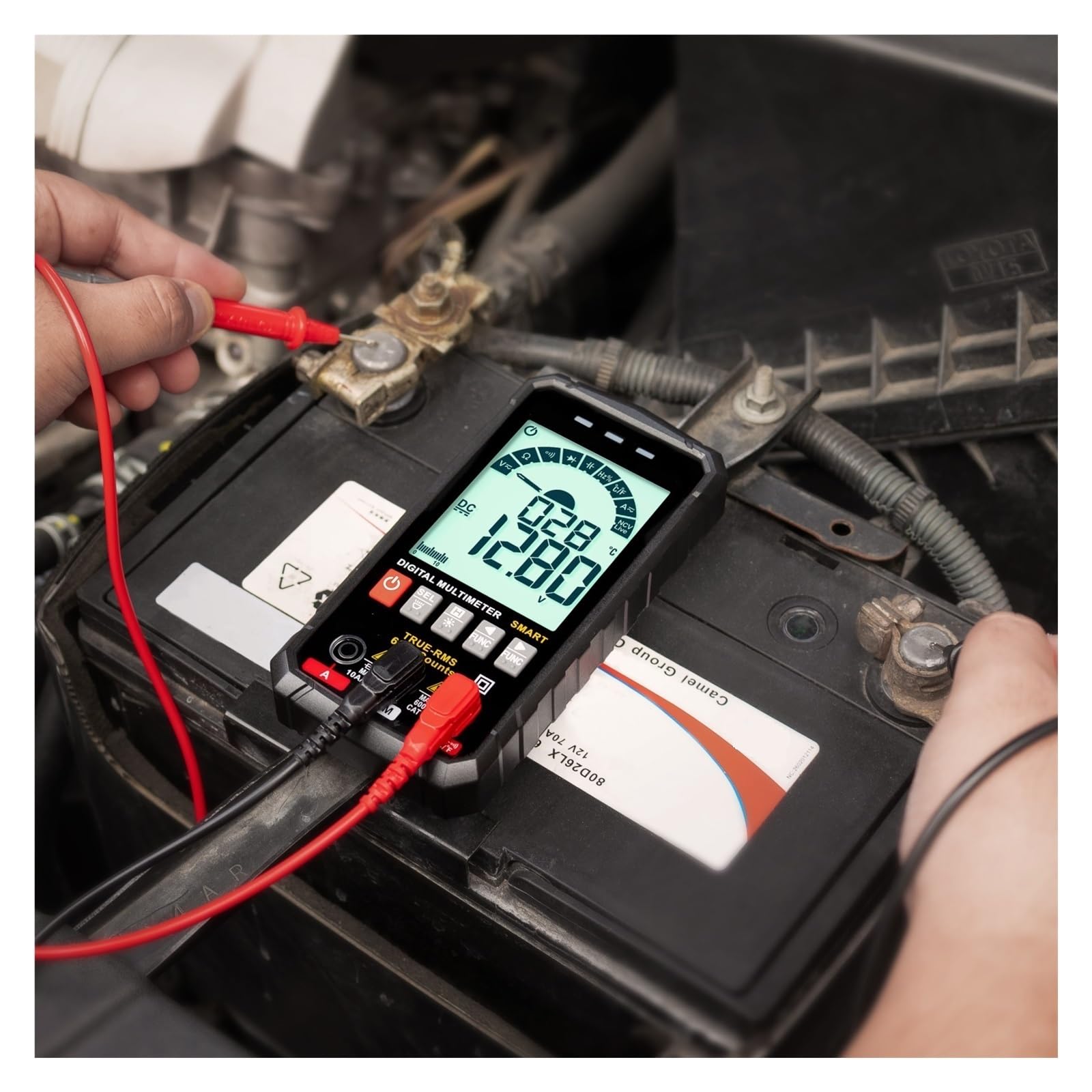 Multimetr Cyfrowy TRUE Inteligentny Automatyczny Test Zasięgu NCV Multimetro Tester AC DC Napięcie Pojemność Ohm Hz Meter Bezpieczny, Praktyczny, DokłAdny