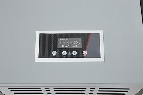 Miniatura 7 de Deshumidificador comercial de 190 pintas para sótanos y espacios industriales - Bomba integrada, manguera de drenaje, funcionamiento continuo,