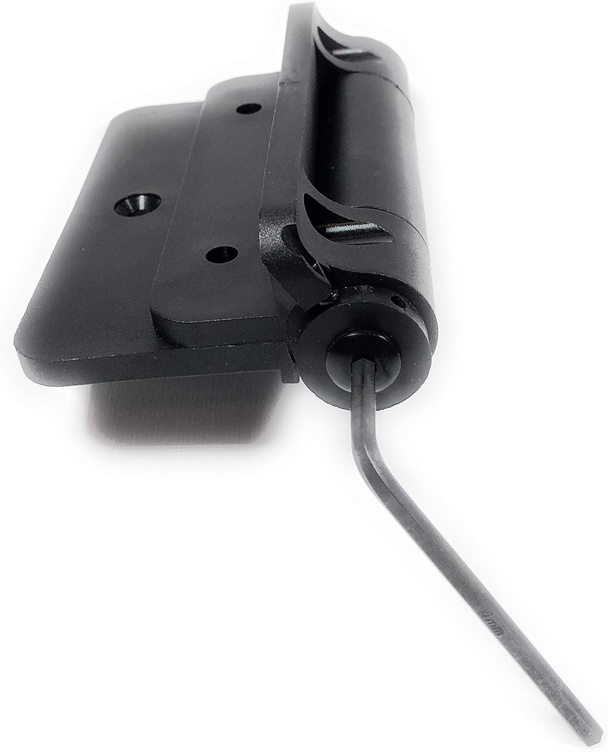 Aluminum Self‑Closing Gate Hinge – Heavy‑Duty Nylon/Polymer, Adjustable Tension, Black Finish – Pool Code Compliant