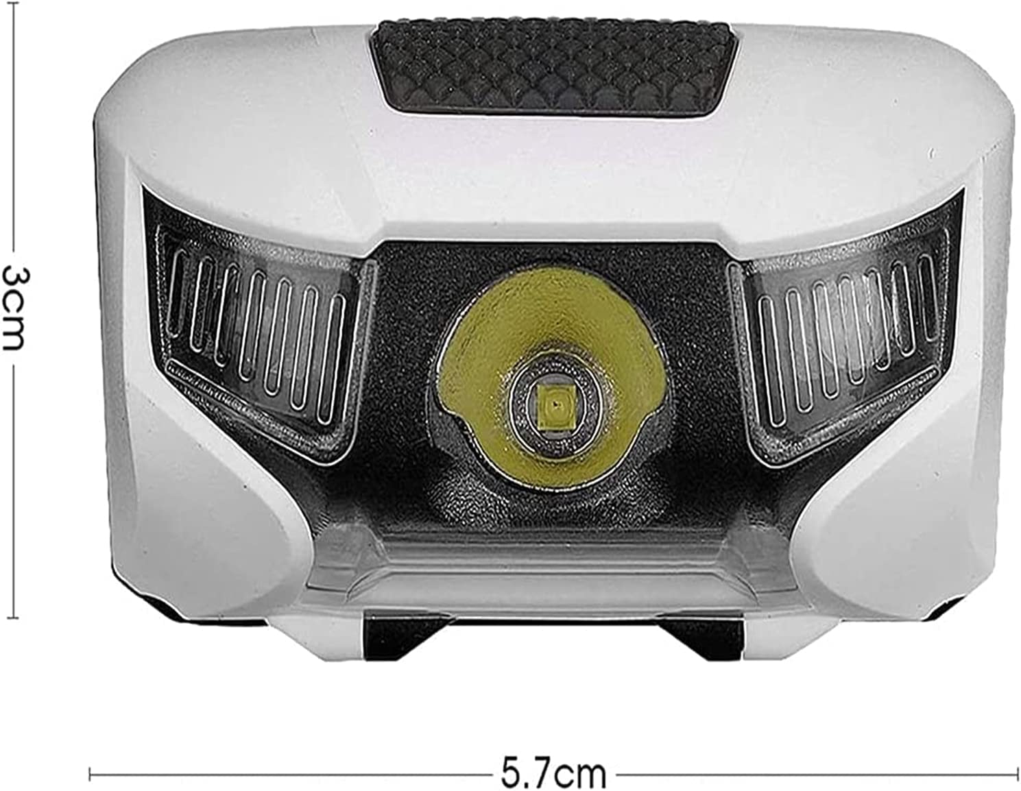 Latarka czołowa czołówka， Reflektor 6 trybów Biały Czerwony LED Zasilanie reflektora Reflektor Mini Przenośny Camping Światło