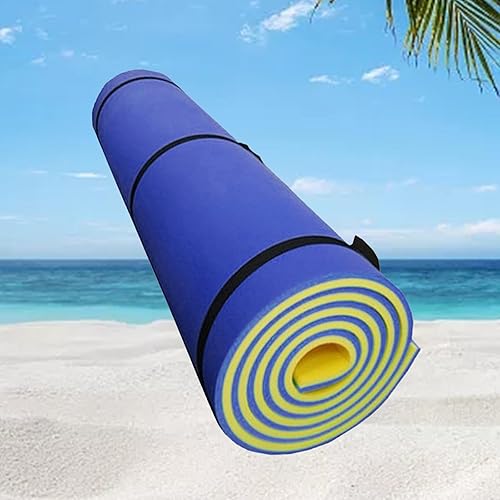 Miniatura 5 de Flotador de agua flotante para tumbona, almohadilla no inflable, balsa flotante para piscina exterior para piscina, barco, adultos, azul y verde