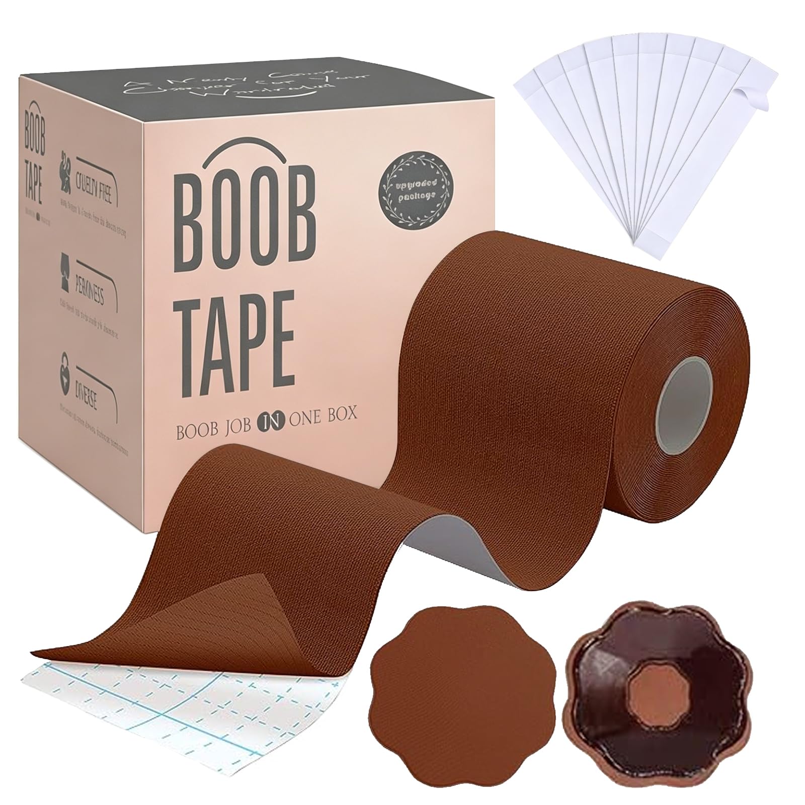 Tripsky XL Breast Lift Tape, BoobTape for Large Breasts,Body Tape for Fashion,Athletic Tape Boobtape &amp;NippleCover for A-G Cup