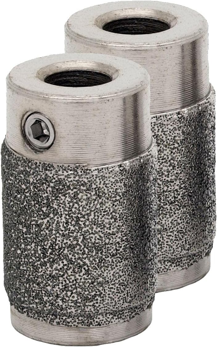 Aanraku GB34R Twofer Glass Grinder Bits (2-Pack), 3/4" Diameter, 100/120 Regular Grit Diamond Bit Set, for Stained Glass, by Crafter's Best