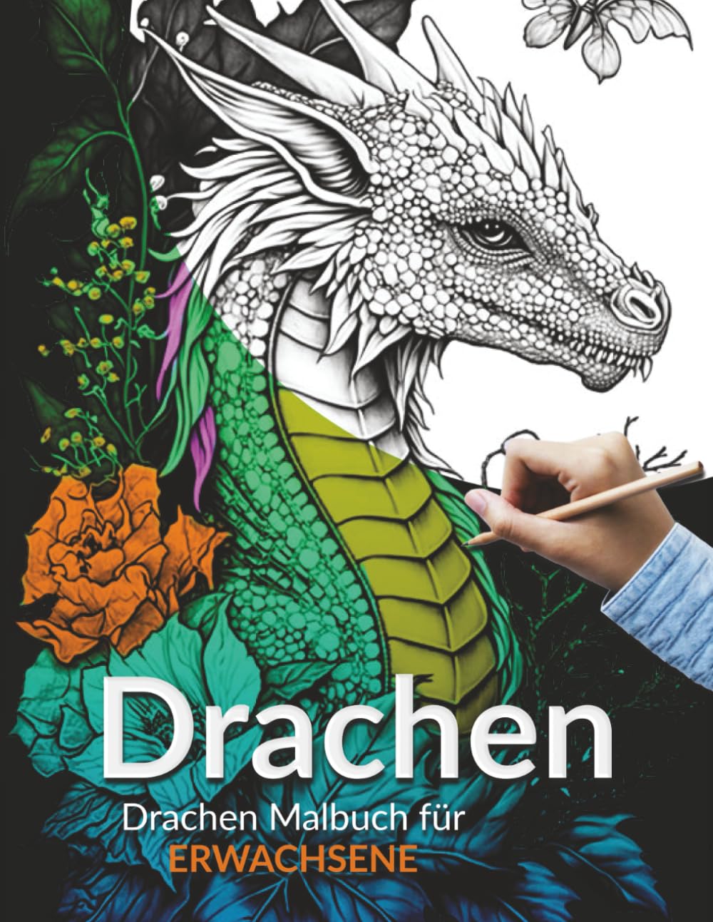 Drachen drachen malbuch f r erwachsene