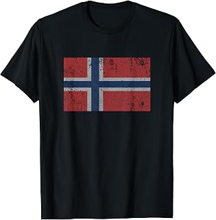 Norway Flag Norwegian Blue Scandinavian Cross T Shirt T-Shirt