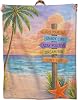 Tropical Beach Flannel Blanket, Soft Cozy Throw with Ocean Starfish, Positive Home Bedroom Office Decor and Gifts for Women Teens, Lightweight Blankets for All Seasons, 50x60 Inch