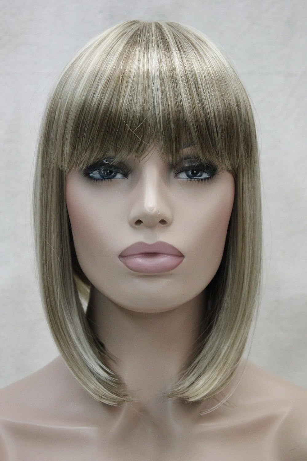 Lydell Short Bob Wigs No Part Full Synthetic Hair Wig Blonde Highlighted (H16/613) 10 inch, #H16/613, 10 Inch (Pack of 1) - Image 3