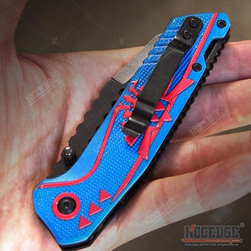 Miniatura 5 de KCCEDGE BEST CUTLERY SOURCE EDC - Cuchillo de bolsillo para camping, accesorios de caza, cuchillo plegable de borde afilado para equipo de