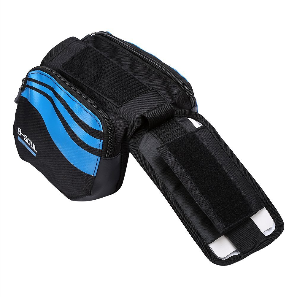 ZJchao Bicicletta Borse Impermeabile della Cassa Mobile Tubo in PVC Trasparente dello Schermo del Manubrio della Bicicletta di Telefono 5,5 Pollici