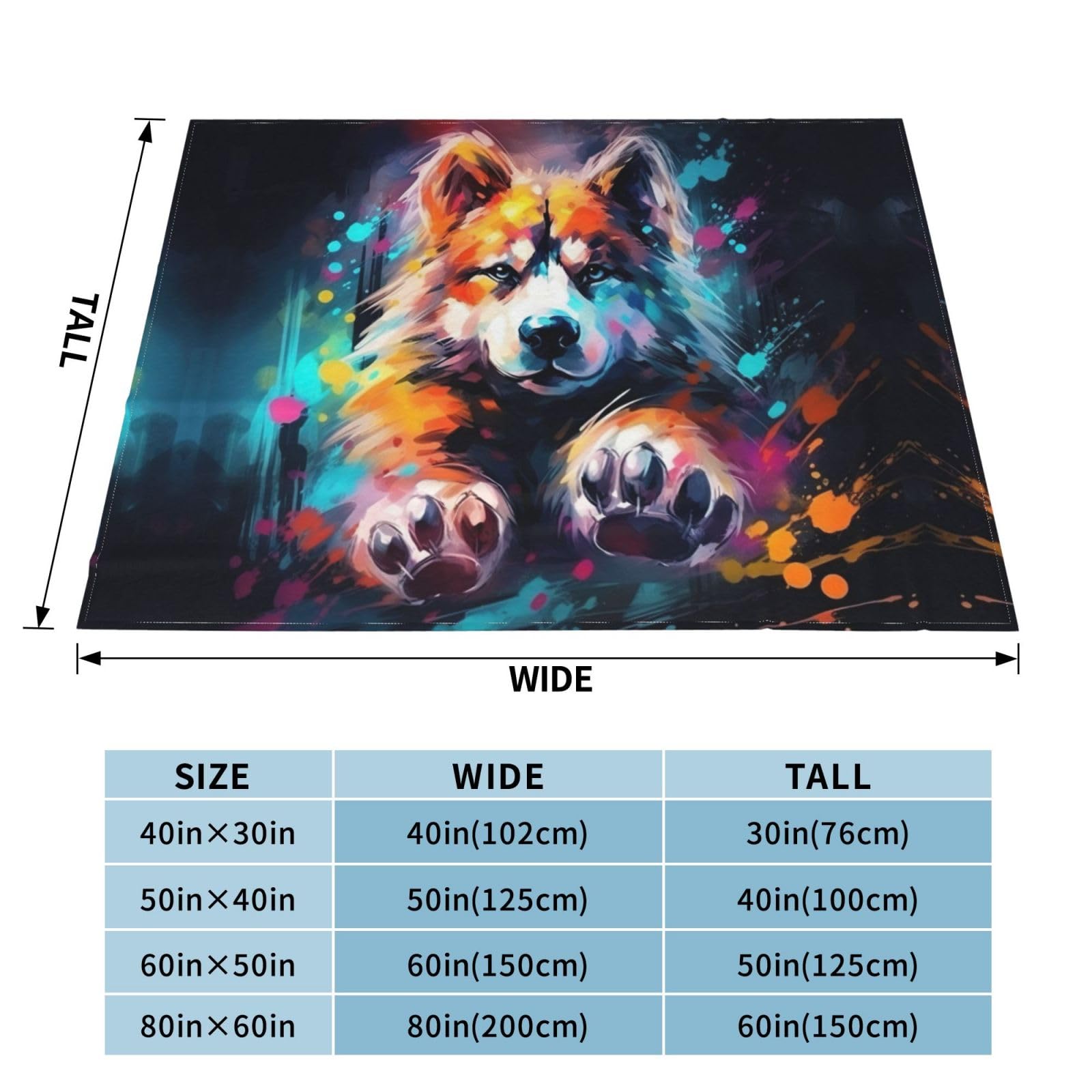Coperta decorativa in morbida flanella calda e accogliente per bambini, cane, gatto, 127 x 152 cm, stampa di zampe di cane e animali domestici