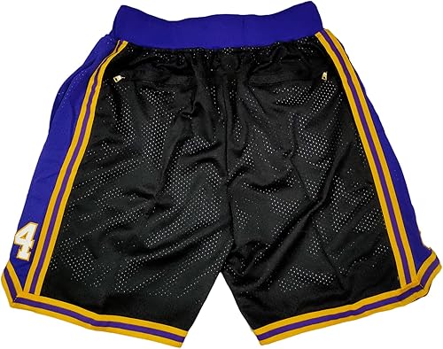 Miniatura 2 de Pantalones cortos de bsketball para hombre, pantalones cortos deportivos retro con bolsillos, malla de secado rápido, rendimiento activo para