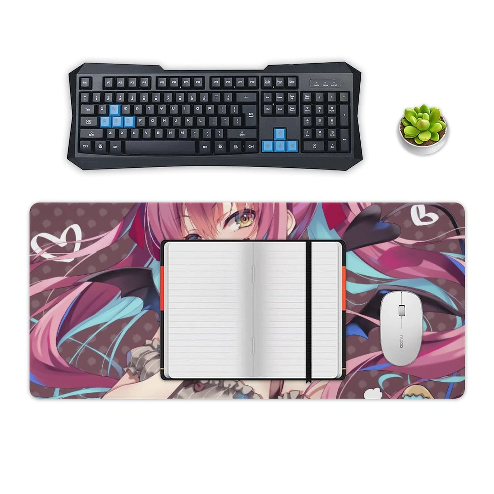 Amazon.co.jp: マウスパッド 大型 萌え キャラクター柄 ようこそ実力