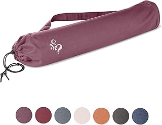 Lotuscrafts Borsa Yoga RISHIKESH - Cotone Biologico di Equa ed Ecologica - Porta Tappetino Yoga - Sacca Tappetino Yoga - Borsa Tappetino Yoga - Yoga Bag - Yoga Mat Bag - Certificato GOTS