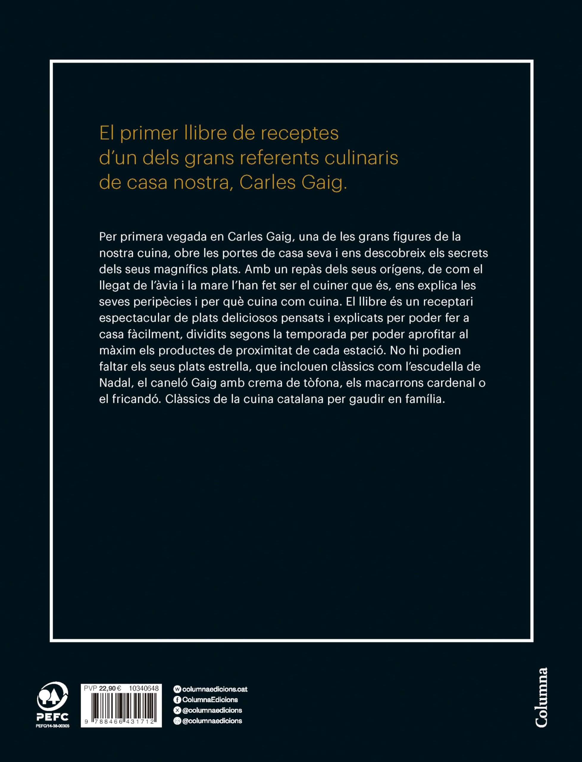 Les millors receptes de Carles Gaig (FORA DE COL.LECCIO)