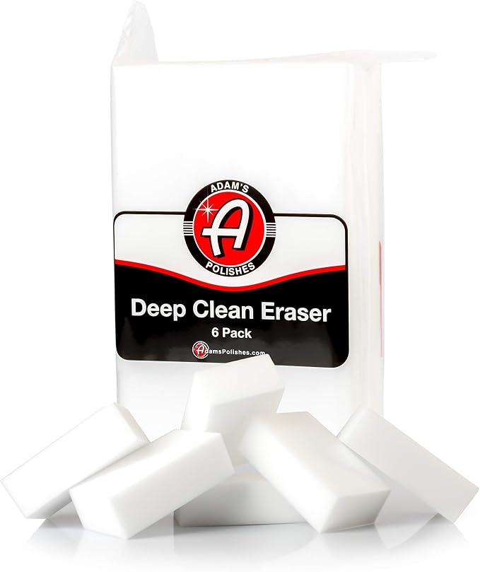Adam’s Deep Clean Eraser (6 Pack) Soft Abrasive Magic Car Interior