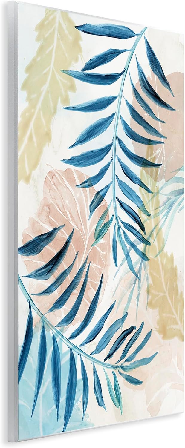 'Palm Fronds in Pastel Haze'| Wall Plaque Art | Stupell Industries | 10 x 15 Inches, Easy to Hang and Sturdy, Made in USA, by Nan