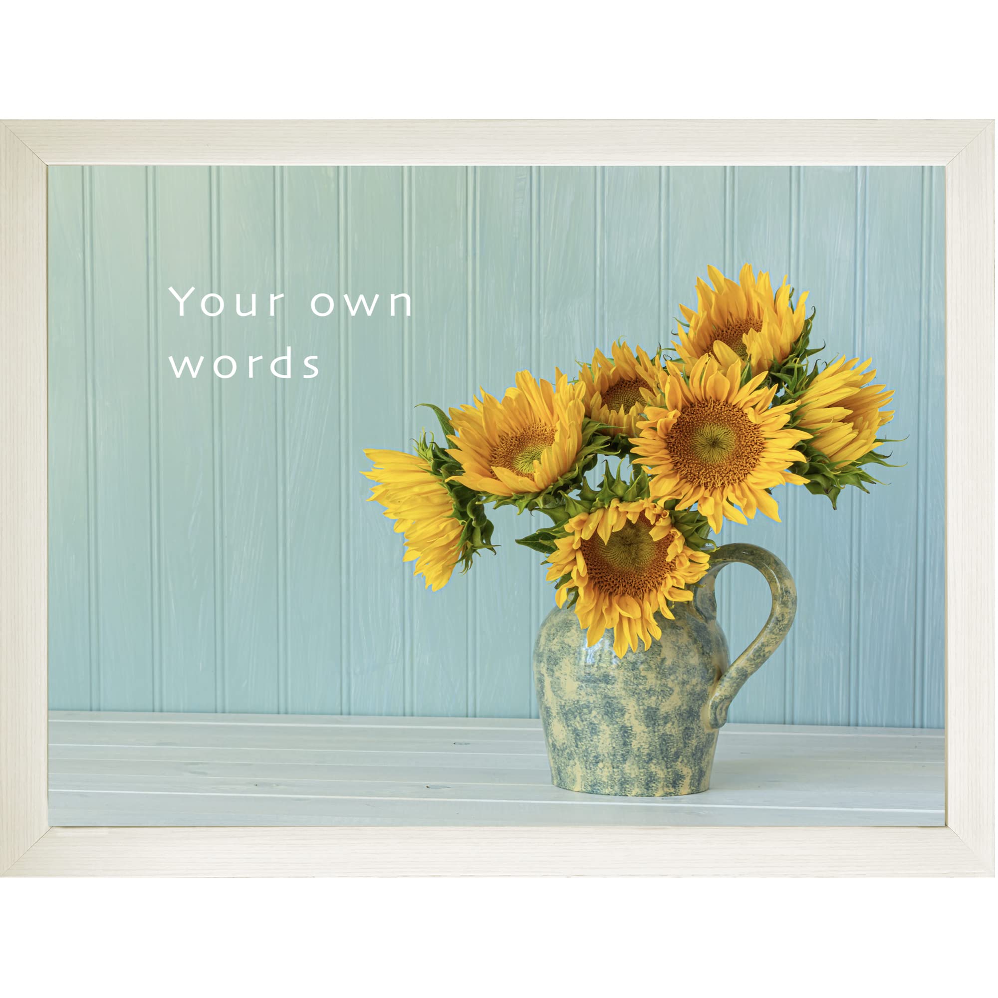 Trove Homewares Green Sunflower Lap Tray: Personalised Bean Bag Tray For Eating, Padded Food Tray For Lap, Cushioned Laptop Desk