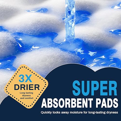 Miniatura 5 de AAY Almohadillas de cama desechables de 30 x 36 pulgadas (50 piezas) resistentes al desgarro, almohadillas superabsorbentes para orina extra grandes