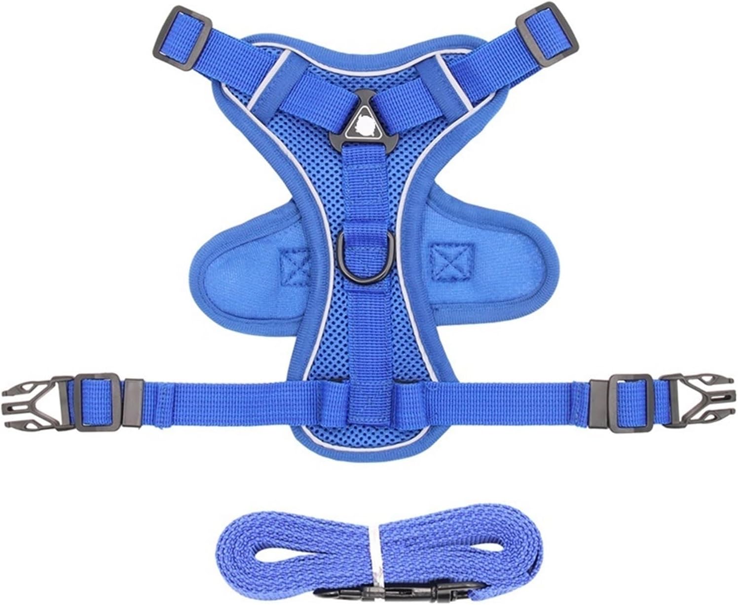 Reflective Cat Harness and Sets Mesh Pet Harnesses、Small Dogs Cats Kitten Accessories Small Dog Traction(Blue,X-Large)