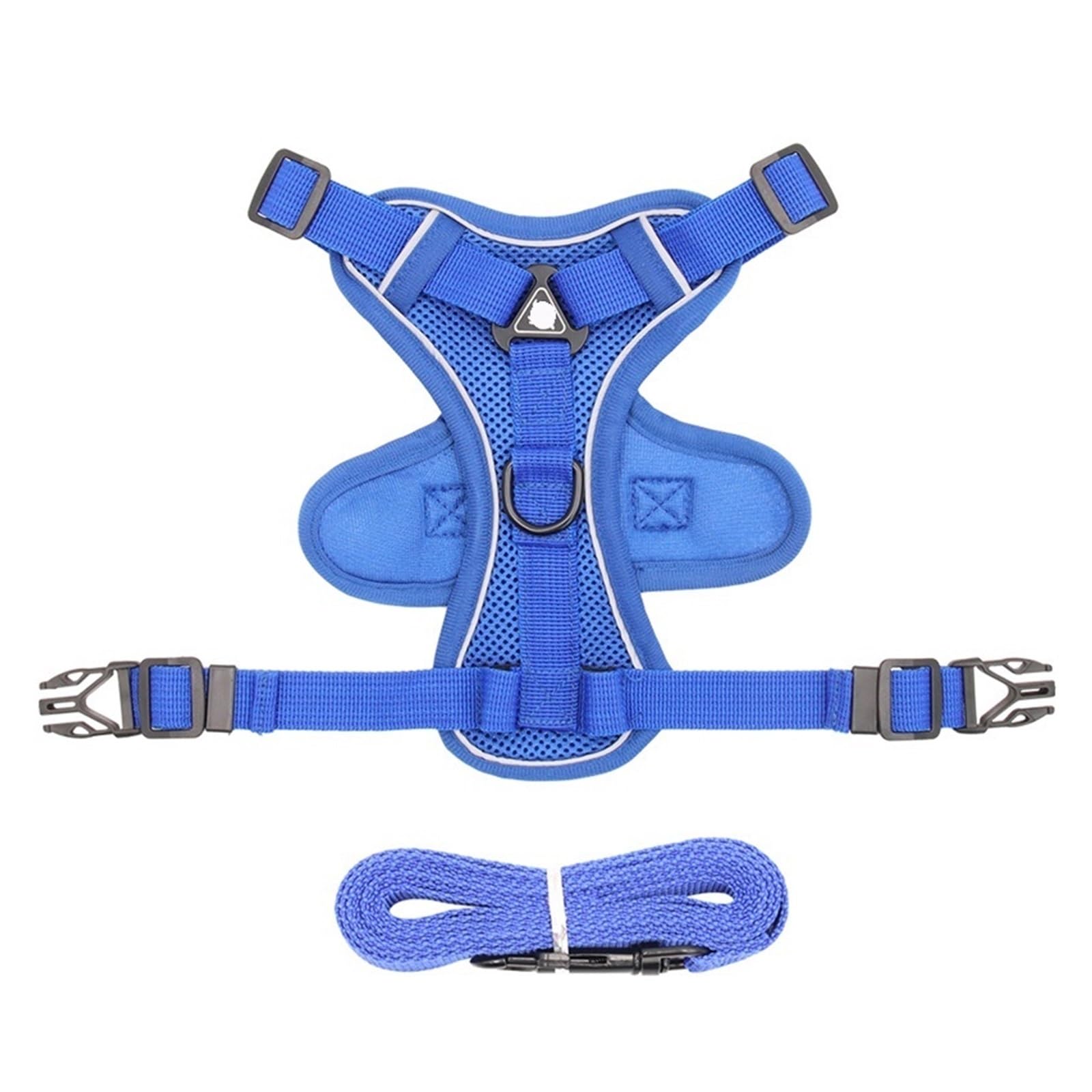 Imbracatura riflettente per gatti e set di imbracature in rete per animali domestici, cani di piccola taglia, gatti, accessori per gattini e cani di piccola taglia (blu, M)