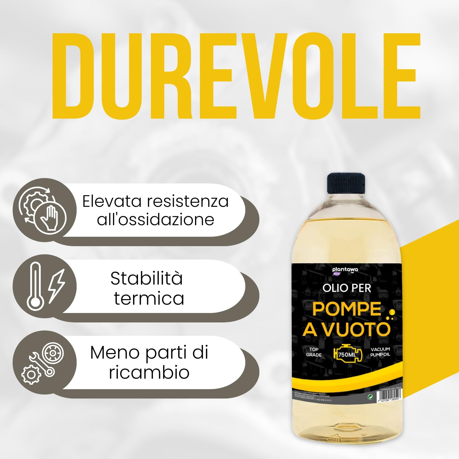 Olio per Pompa a Vuoto,Olio Macchina per Vuoto,Universale Adatto per Tutte Le Pompe,750 ml,Aria Condizionata,Olio Speciale Pompa a Vuoto,Pompe rotative a Pallet,Pompe Porte,Lobi