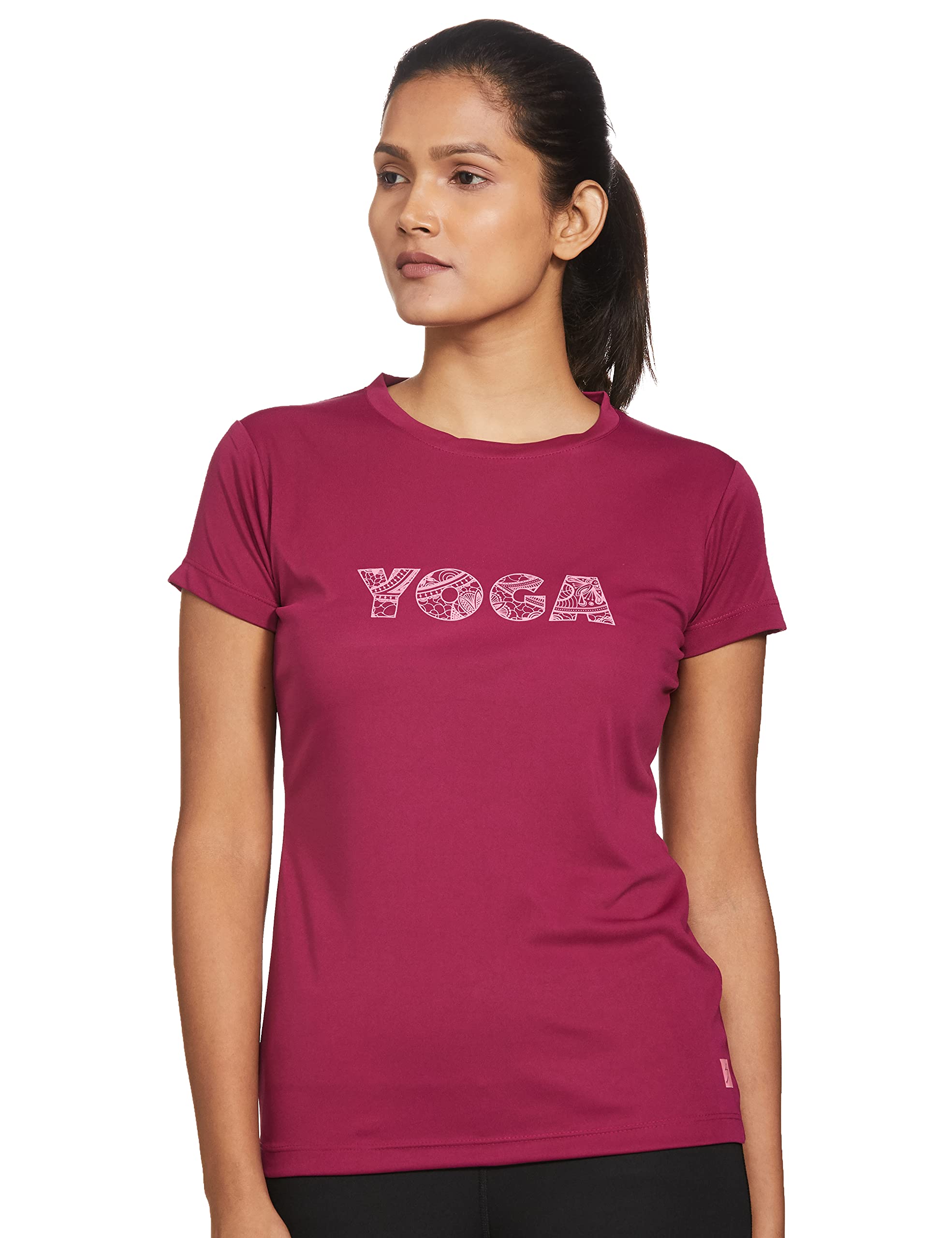 SGT-Shirt WMN SG RN WTESSC106 Aubergine M