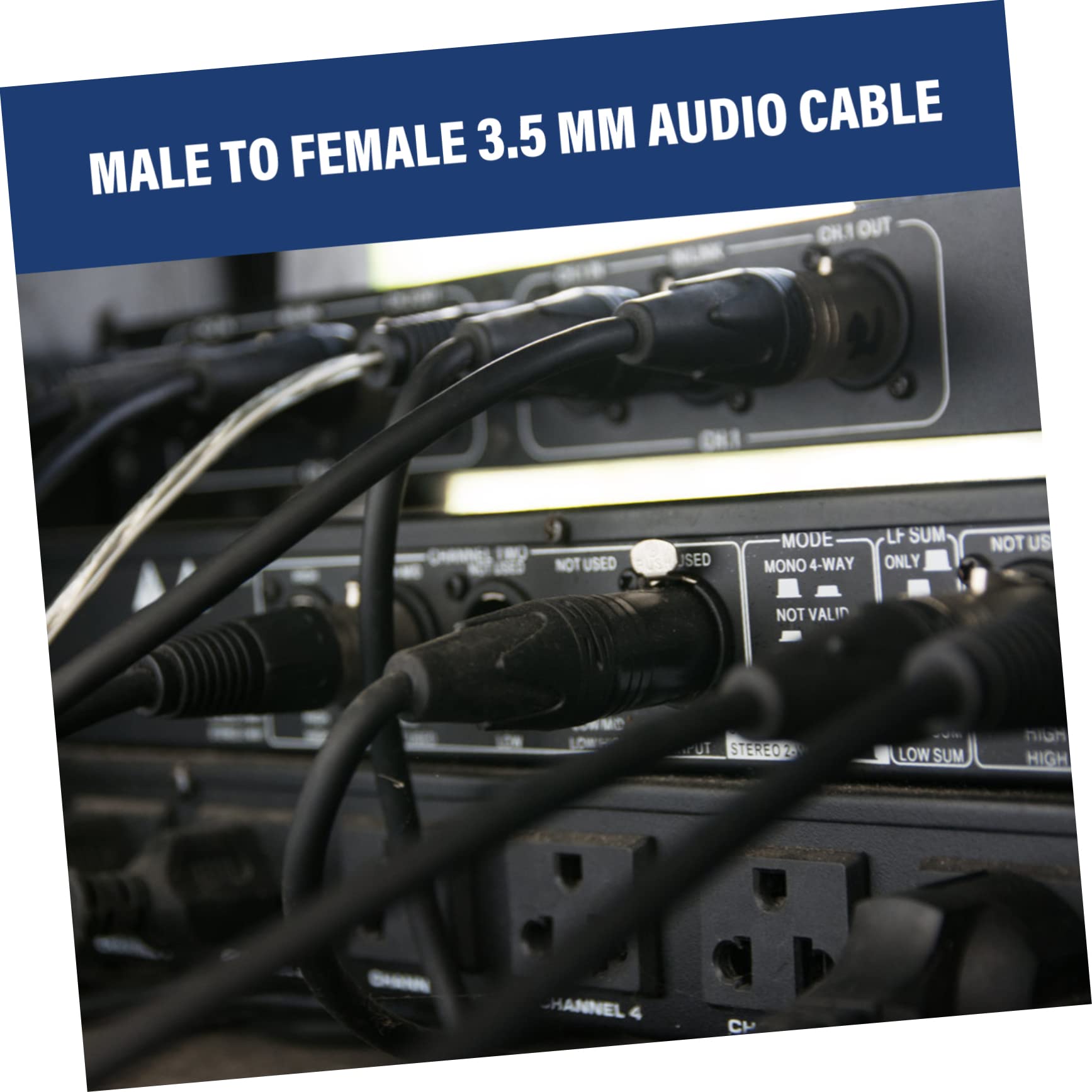 jojofuny 5pezzi Cavo Di Estensione Per Cuffie Maschio Femmina Adatto Per Audio Professionale Home Theater e Conferenze Compatibile Con Microfono e Dispositivi Audio