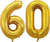 Vista 292 de GOER Globos con el número 80 para decoraciones de fiesta de cumpleaños número 80, globos de helio de aluminio jumbo de 42 pulgadas para 80 Oro rosa