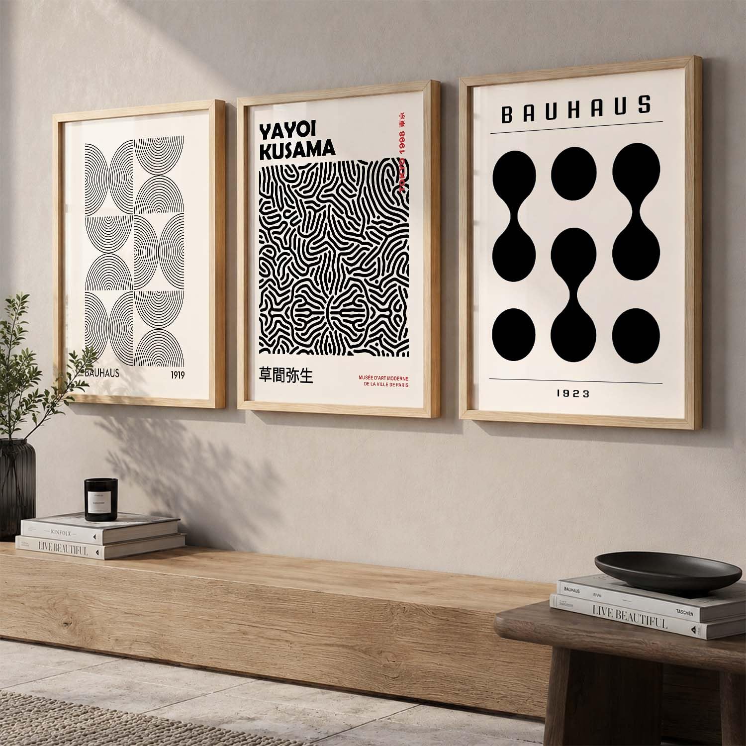 Motivational Wall Art Set - 3 Framed Posters -14