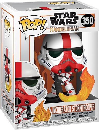 Funko POP! Star Wars The Mandalorian Incinerator Stormtrooper Vinyl Figure, 3.75-Inch Height