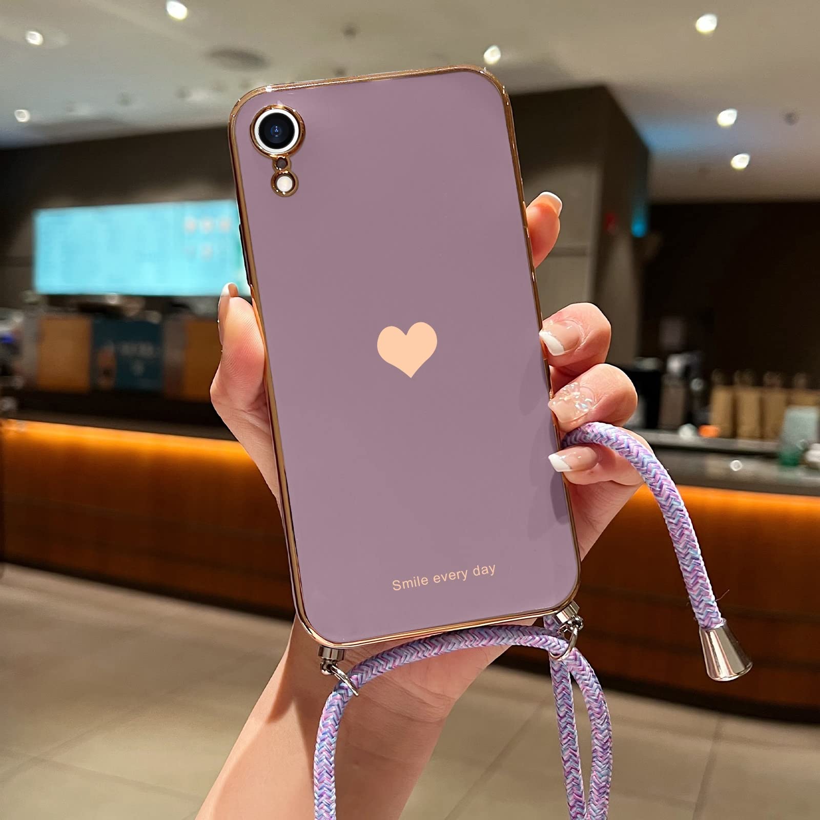 Custodia IPhone Xr A Tema Natalizio Con Cinturino – Morbida TPU Antishock, Motivo 2