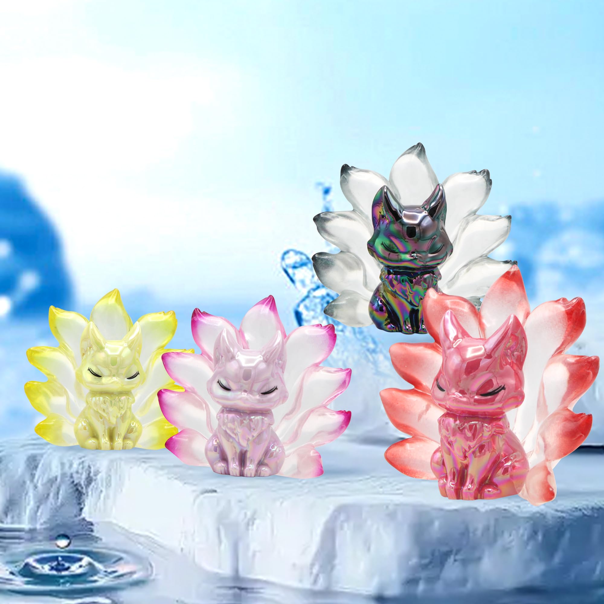 Amazon.com: Zaleny Nine-Tailed Fox Blind Box Collectible Kawaii