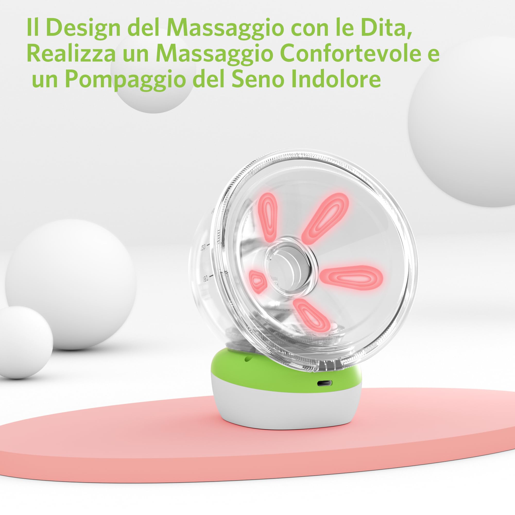 BESTEK Tiralatte Elettrico con Telecomando, 3 Modalità e 9 Livelli, Tiralatte Portatile Silenzioso e Ricaricabile USB- 2 Pezzi