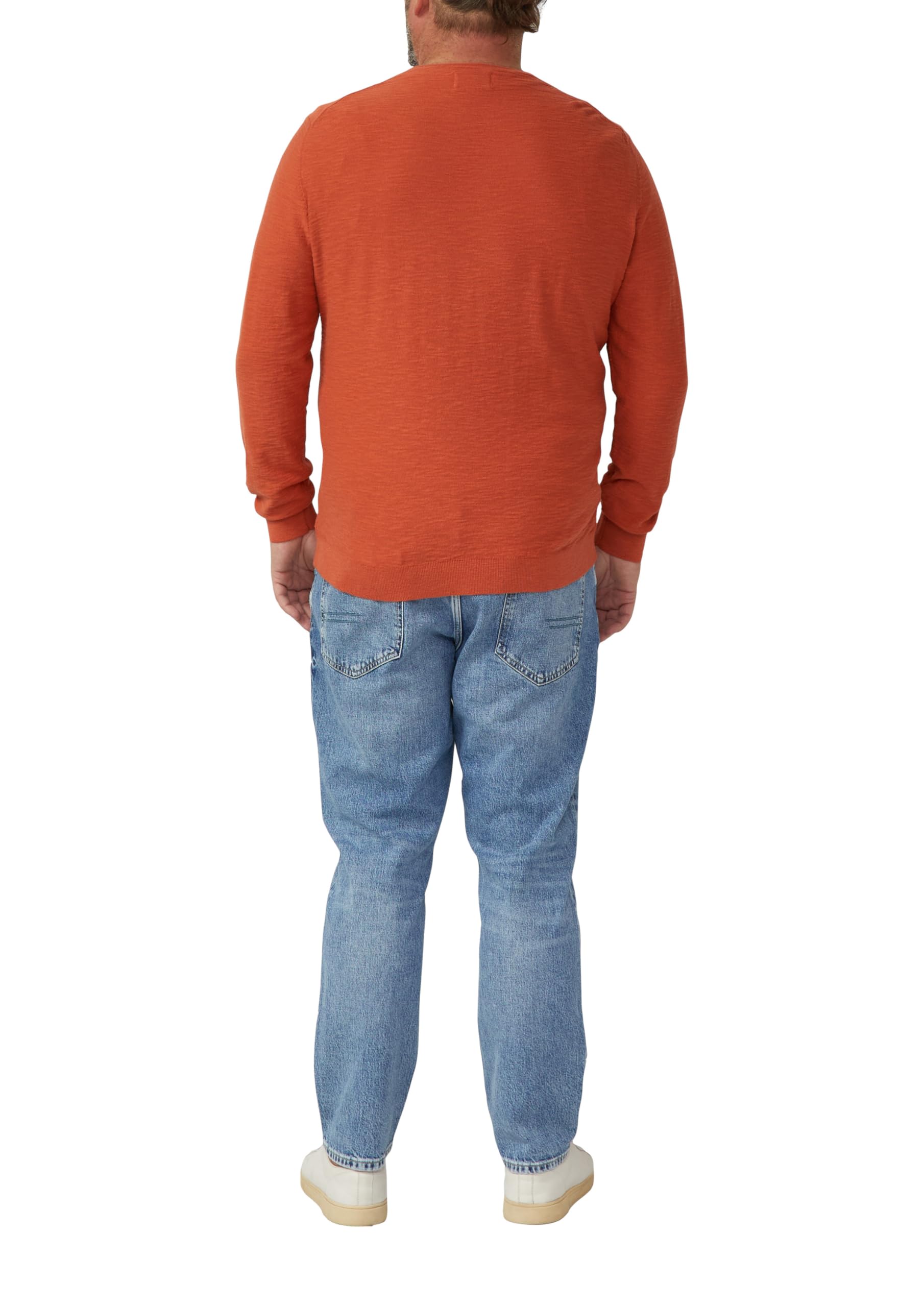 s.Oliver Strickpullover mit Flammgarnstruktur und Rollkante
