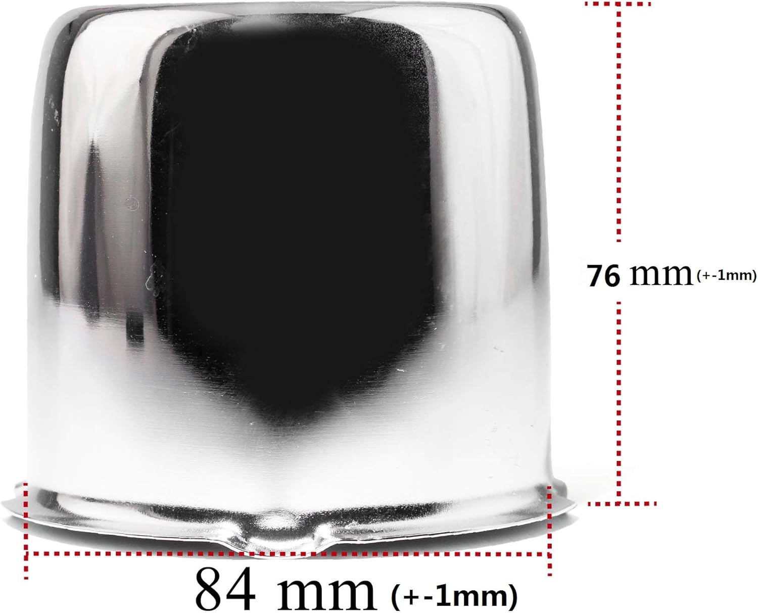 Set of 4 Car Push Through Center Caps for 3.31inch Center Bore Auto, Truck or Trailer Wheels and Rims (Silver) : Everything Else