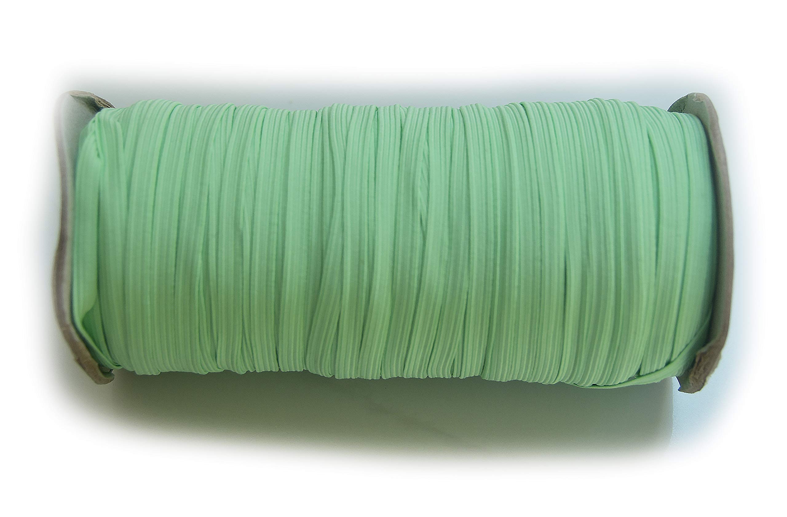 PrettyBoutique 6mm Corded Flat Cord Thin Elastic Dressmaking Waistband Headbands (Mint Green, 10 Metres)