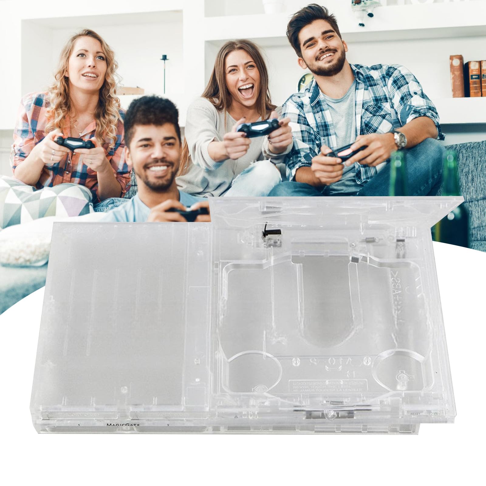 Completo Custodia trasparente per console gioco P2 70000 Coperture protettive complete Set protezioni per coperture per console per giocatori gioco