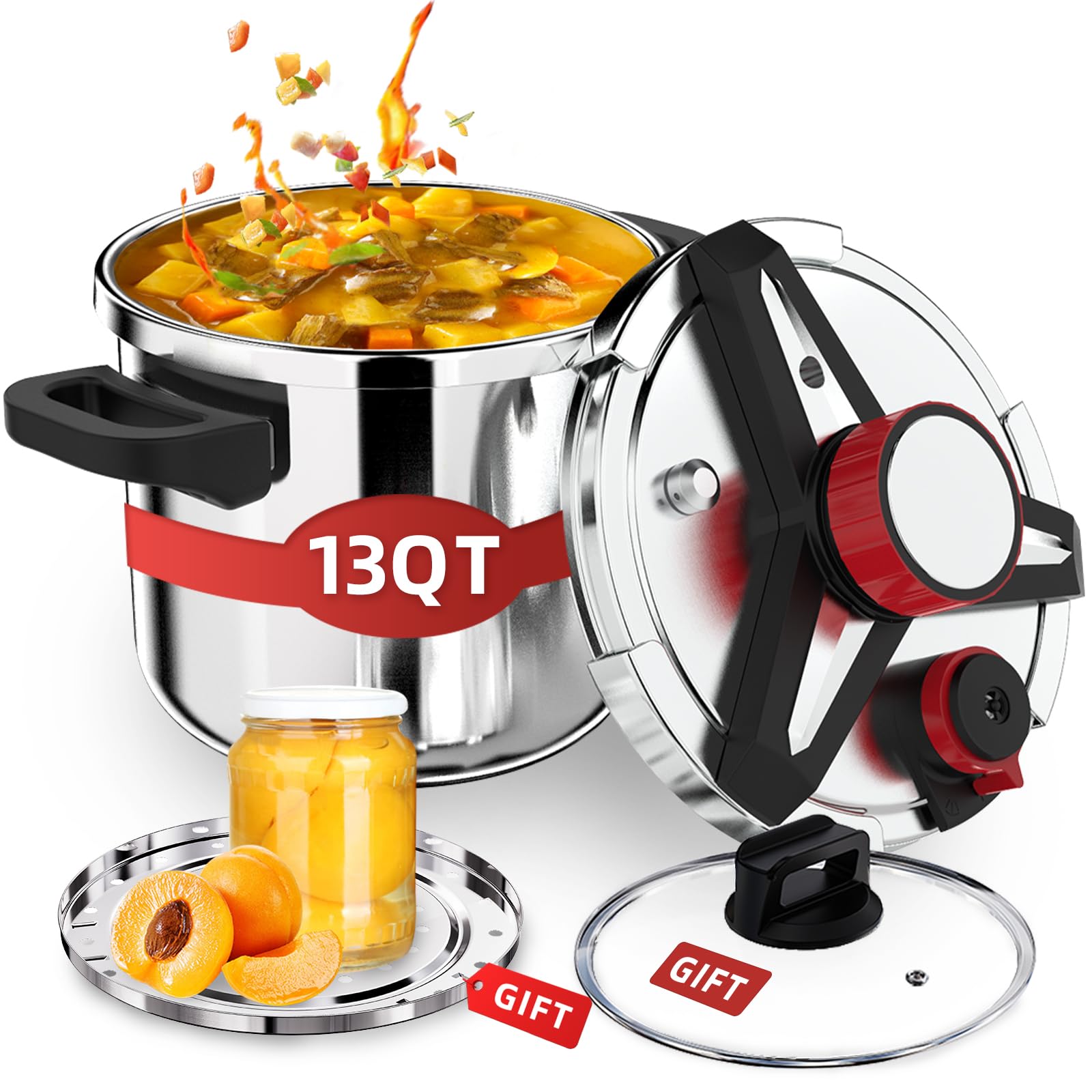 SVKLHY 13 Quart Pressure Cooker