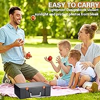 Vista 6 de Caja de almacenamiento de fotos de 4 x 6 pulgadas, 18 cajas grandes adicionales para fotos, organizador de fotos grande, caja de fotos libre