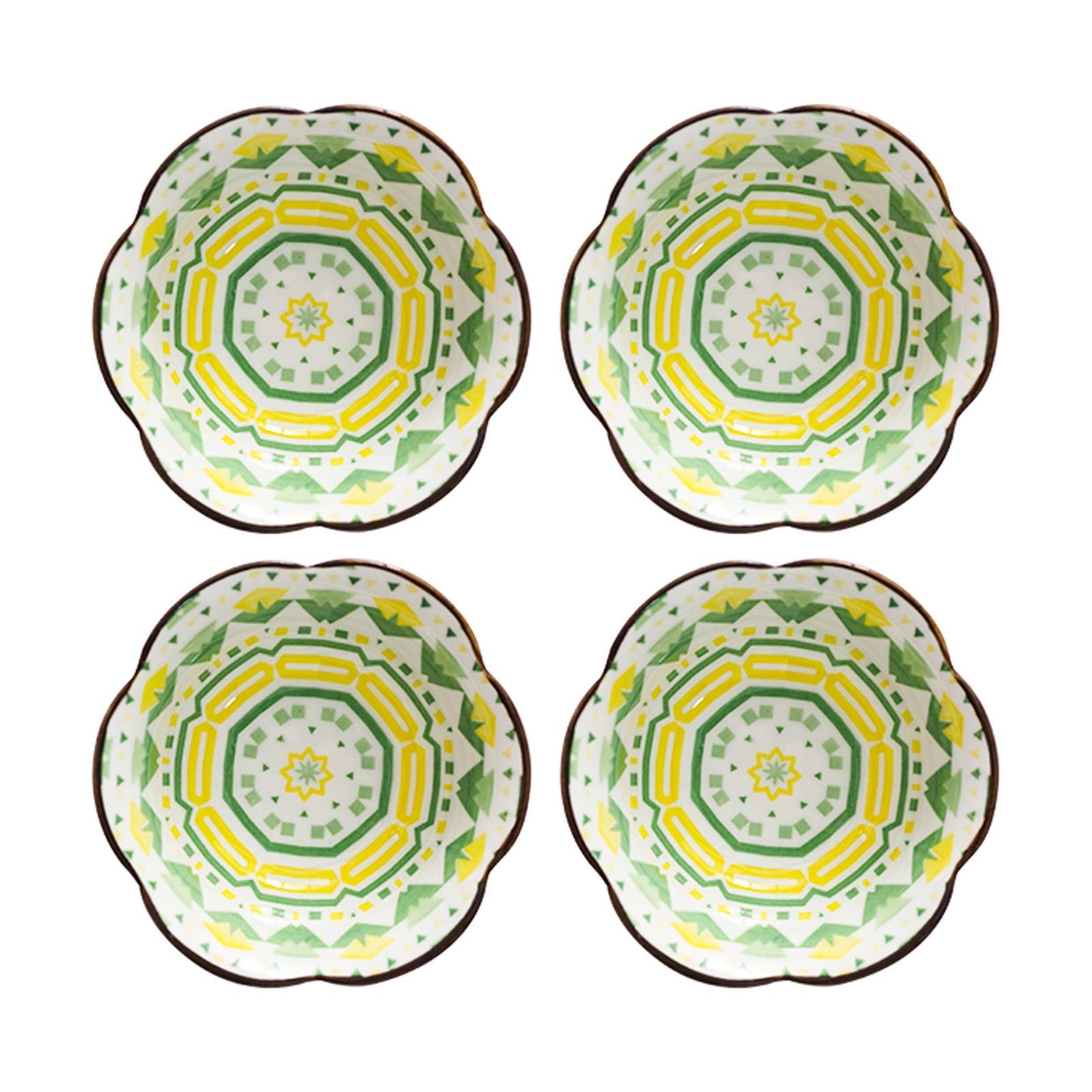 Soßenschale, Haushaltskeramik, Dip-Schalen/Schalen, 4er-Set, leuchtende Farben, ideal, Ketchup, Gewürz, Mehrzweck-Dip