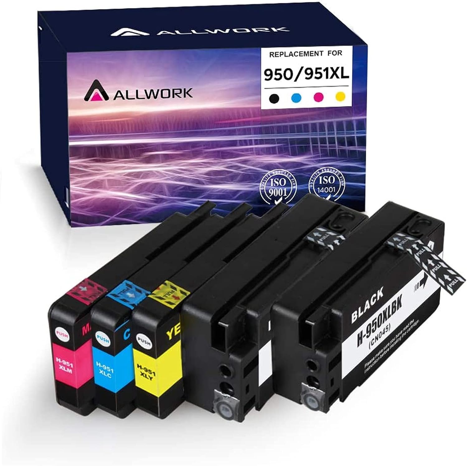 Cheapest ๐ Allwork 950XL 951XL Compatible Ink Cartridges Replacement for HP 950 XL 951 XL High Yield Ink Works with HP Officejet Pro 8100 8600 Plus 8610 8615 8620 8625 8630 8640 8660 251dw 276dw 5(2KCMY) Cheapest ๐ Allwork 950XL 951XL Compatible Ink Cartridges Replacement for HP 950 XL 951 XL High Yield Ink Works with HP Officejet Pro 8100 8600 Plus 8610 8615 8620 8625 8630 8640 8660 251dw 276dw 5(2KCMY)