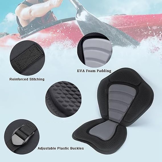 Compatible with Sea Eagle Fasttrack Angler 465 2021–2026, kayak seat cushion, inflatable paddleboard/surfboard seat cushion, removable backrest seat cushion