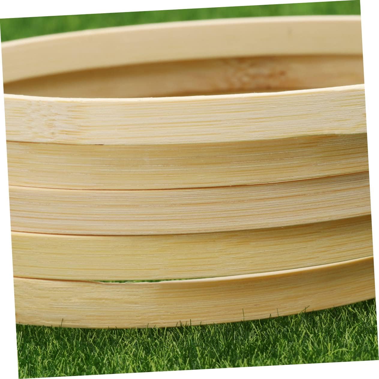20pcs Craft Making Materials Bamboo Dreamcatcher Ring for DIY Smooth Natural Bamboo Dream Catcher DIY Hoop