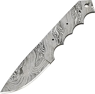 Damascus Knife Blanks for Knife Making Supplies Diy 8 inch Full Tang Edc Hunting Knife Blade Blank, Diy JNR 2174 - VKY KNIFE