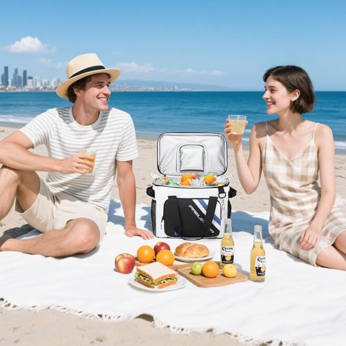 Miniatura 8 de Maelstrom 30 Can Large Leakproof Soft Cooler Bag, Insulated Collapsible Ice Chest with Bottle Opener, Portable for Beach, Camping, Travel & Shopping