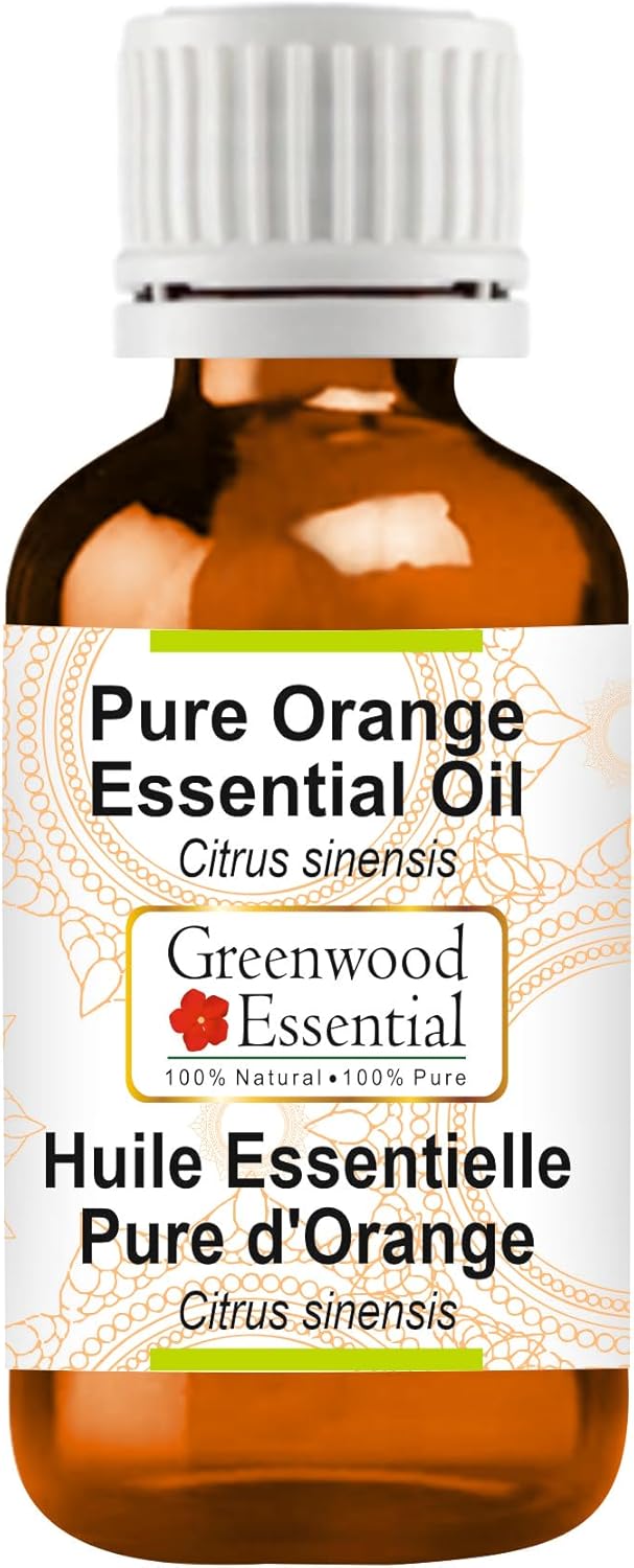 Greenwood Essential Pure Orange Essential Oil (Citrus sinensis) Steam Distilled 30ml (1 oz)